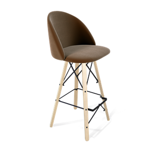 Барный стул SHT-ST35 / SHT-S80 (кофейный ликер/прозрачный лак/черный) в Новом Уренгое