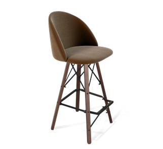 Барный стул SHT-ST35 / SHT-S80 (кофейный ликер/темный орех/черный) в Новом Уренгое