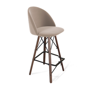 Барный стул SHT-ST35 / SHT-S80 (латте/темный орех/черный) в Надыме