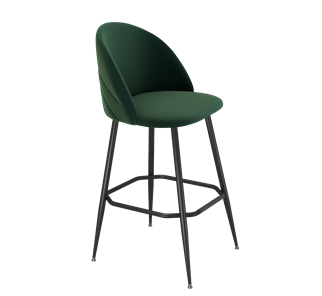 Барный стул SHT-ST35-2 / SHT-S148 (лиственно-зеленый/черный муар) в Салехарде