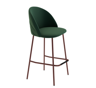 Барный стул SHT-ST35-2 / SHT-S29P (лиственно-зеленый/медный металлик) в Салехарде