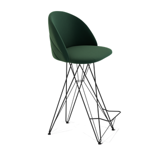 Барный стул SHT-ST35-2 / SHT-S66 (лиственно-зеленый/черный муар) в Лабытнанги