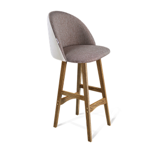 Барный стул SHT-ST35-3 / SHT-S65 (тростниковый сахар/зефирный/дуб брашированный коричневый) в Салехарде