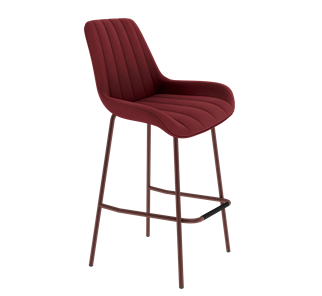 Барный стул SHT-ST37 / SHT-S29P (рубиновое вино/медный металлик) в Салехарде