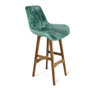 Барный стул SHT-ST37 / SHT-S65 (зеленый чай/дуб брашированный коричневый) в Лабытнанги