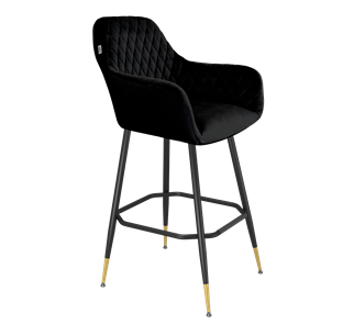 Барный стул SHT-ST38 / SHT-S148 (ночное затмение/черный муар/золото) в Надыме