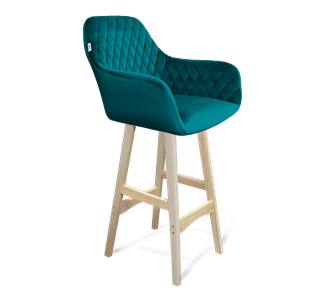 Барный стул SHT-ST38 / SHT-S65 (альпийский бирюзовый/прозрачный лак) в Надыме