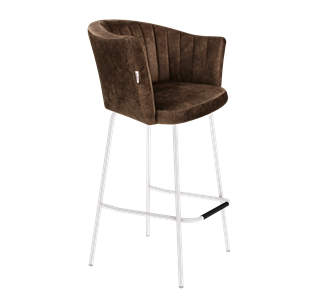 Барный стул SHT-ST42-1 / SHT-S29P (кофейный трюфель/белый муар) в Лабытнанги