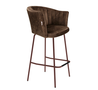Барный стул SHT-ST42-1 / SHT-S29P (кофейный трюфель/медный металлик) в Новом Уренгое - предосмотр
