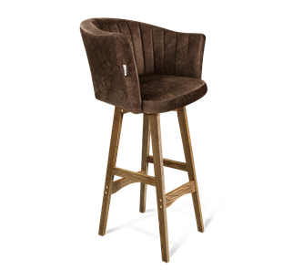 Барный стул SHT-ST42-1 / SHT-S65 (кофейный трюфель/дуб брашированный коричневый) в Губкинском