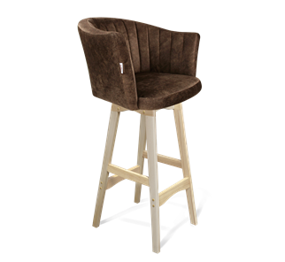Барный стул SHT-ST42-1 / SHT-S65 (кофейный трюфель/прозрачный лак) в Новом Уренгое