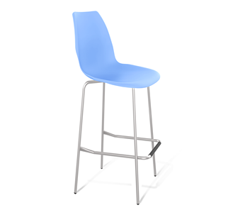 Барный стул SHT-ST29/S29 (голубой pan 278/хром лак) в Салехарде - предосмотр
