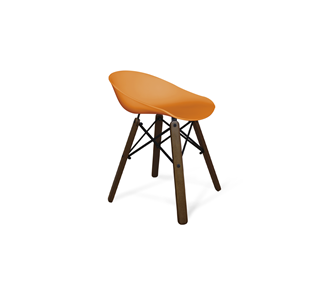 Обеденный стул SHT-ST19/S70 (оранжевый/темный орех/черный) в Лабытнанги