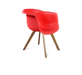 Обеденный стул SHT-ST31/S39 (красный/светлый орех) в Новом Уренгое