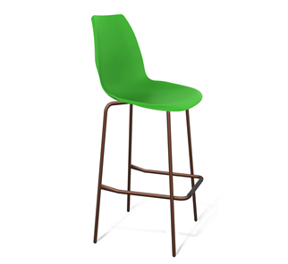 Барный стул SHT-ST29/S29 (зеленый ral 6018/медный металлик) в Салехарде - предосмотр