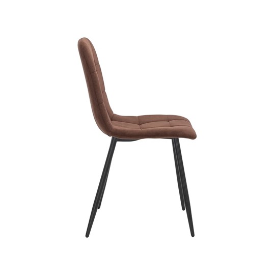 Кухонный стул Leset Скай (Металл черный/велюр Шоколад) в Надыме - изображение 2