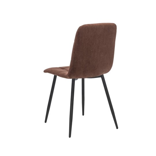 Кухонный стул Leset Скай (Металл черный/велюр Шоколад) в Салехарде - изображение 3
