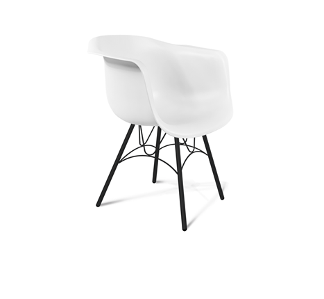 Обеденный стул SHT-ST31/S100 (белый/черный муар) в Салехарде - изображение