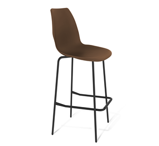 Барный стул SHT-ST29/S29 (коричневый ral 8014/черный муар) в Салехарде