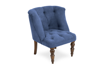 Кресло Бриджит синий ножки коричневые в Тарко-Сале - предосмотр 1