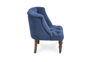 Кресло Бриджит синий ножки коричневые в Салехарде - предосмотр 2