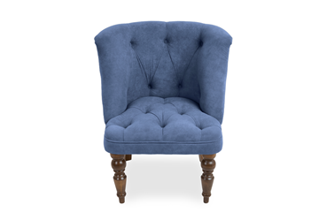 Кресло Бриджит синий ножки коричневые в Новом Уренгое