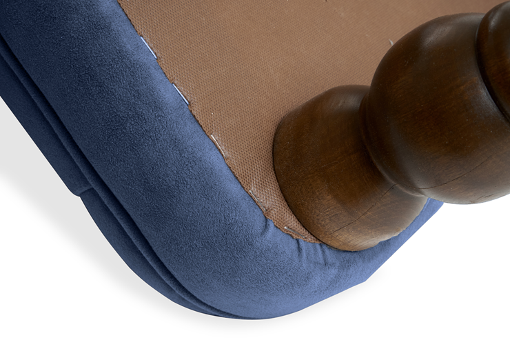 Кресло Бриджит синий ножки коричневые в Тарко-Сале - изображение 7
