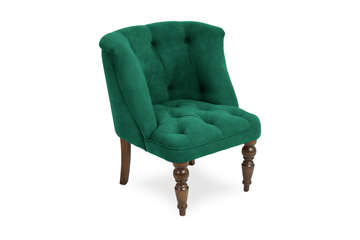 Кресло Бриджит зеленый ножки коричневые в Тарко-Сале