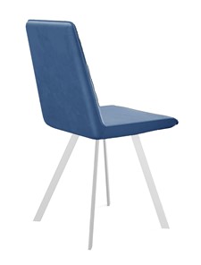 Мягкий стул 202, микровелюр B8 blue, ножки белые в Надыме - предосмотр 2