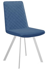 Мягкий стул 202, микровелюр B8 blue, ножки белые в Салехарде