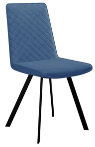 Мягкий стул 202, микровелюр B8 blue, ножки черные в Надыме - предосмотр