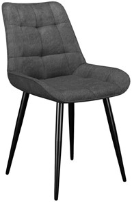 Обеденный стул 206М, микровелюр B22 grey, ножки черные в Новом Уренгое