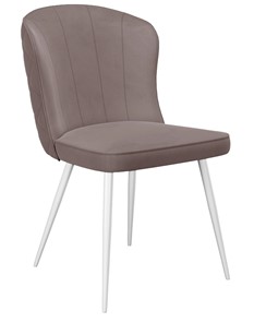 Кухонный стул 209, микровелюр B5 latte, ножки белые в Салехарде - предосмотр