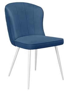 Мягкий стул 209, микровелюр B8 blue, ножки белые в Ноябрьске