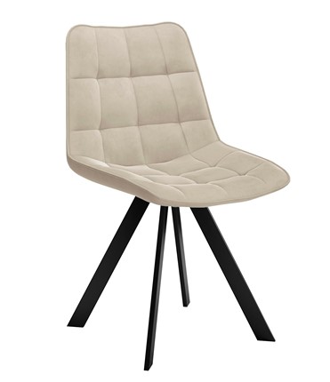 Обеденный стул 229 Поворотный, Микровелюр B03 Beige / опоры черные в Ноябрьске - изображение