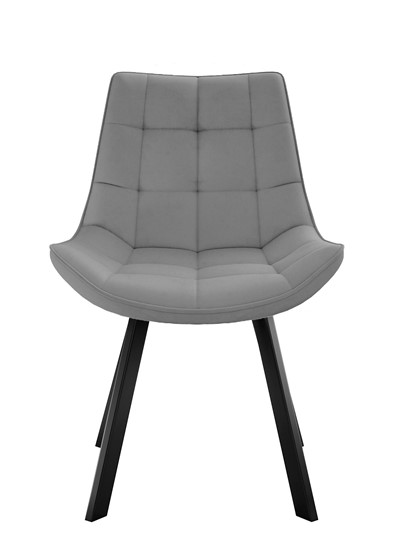 Обеденный стул 263 Поворотный, Микровелюр B22 Grey / опоры черные в Ноябрьске - изображение 1