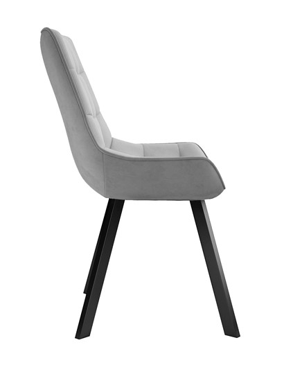 Обеденный стул 263 Поворотный, Микровелюр B22 Grey / опоры черные в Ноябрьске - изображение 2