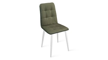 Кухонный стул Аспен К1С (Белый матовый/Микровелюр Jercy Deep Green) в Салехарде