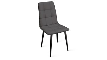 Кухонный стул Аспен К1С (Черный муар/Кож.зам Polo Graphite) в Салехарде - предосмотр