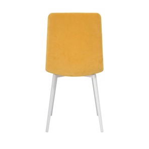 Обеденный стул Белла, велюр тенерифе куркума/Цвет металл белый в Тарко-Сале - предосмотр 3