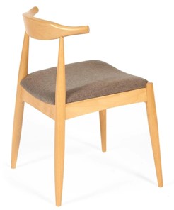 Кухонный стул BULL бук/ткань 54,5x54x75 Натуральный арт.19586 в Салехарде - предосмотр 1