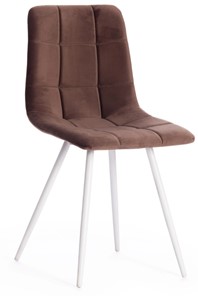 Обеденный стул CHILLY (mod. 7095-1) 45х53х88 коричневый barkhat 12/белый арт.17290 в Надыме