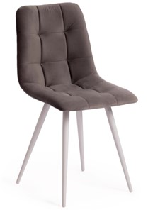 Кухонный стул CHILLY (mod. 7095-1) 45х53х88 серый barkhat 26/белый арт.17292 в Надыме