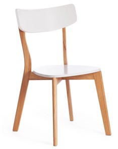 Обеденный стул Claire, дерево гевея/МДФ 48x49,5x81,5 Белый/натуральный (2 шт) арт.15113 в Муравленко