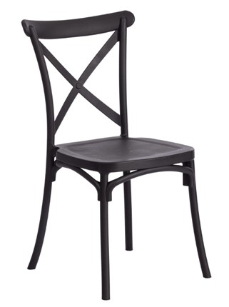 Обеденный стул CROSS (mod. PL24) 48х58х89 Black (черный) 05 арт.19693 в Салехарде - изображение