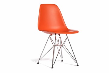Обеденный стул derstuhl DSL 110 Chrom (оранжевый) в Новом Уренгое