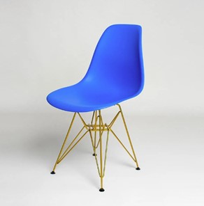 Обеденный стул DSL 110 Gold (синий) в Салехарде