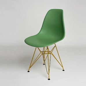 Обеденный стул DSL 110 Gold (темно-зеленый) в Тарко-Сале