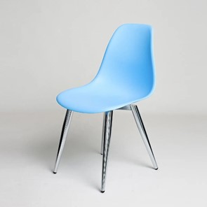 Обеденный стул DSL 110 Milan Chrom (голубой) в Салехарде