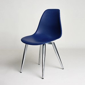 Обеденный стул DSL 110 Milan Chrom (темно-синий) в Губкинском